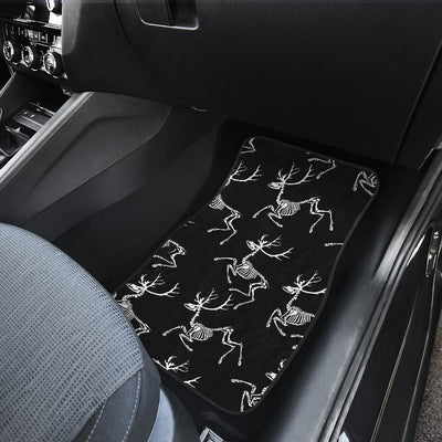 Deer Skeleton Print Pattern Car Floor Mats