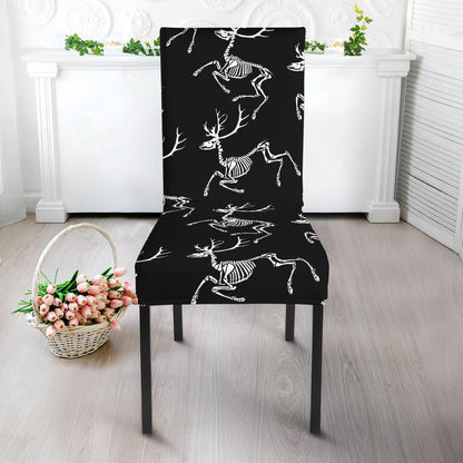 Deer Skeleton Print Pattern Dinning Chair Slipper-JTAMIGO.COM