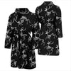 Deer Skeleton Print Pattern Men Bath Robe-JTAMIGO.COM