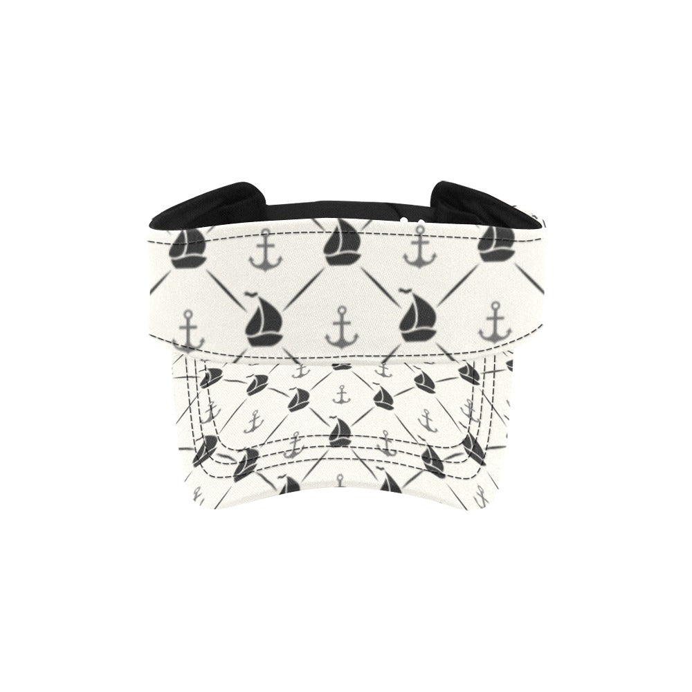 Sailboat Print Design LKS302 Unisex Sun Visor