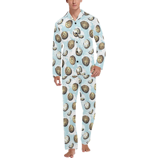 Coconut Pattern Print Design CN01 Men's Long Pajama Set