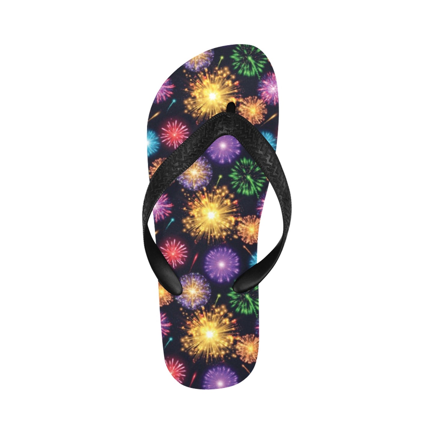 Firework Print Design LKS305 Flip Flops