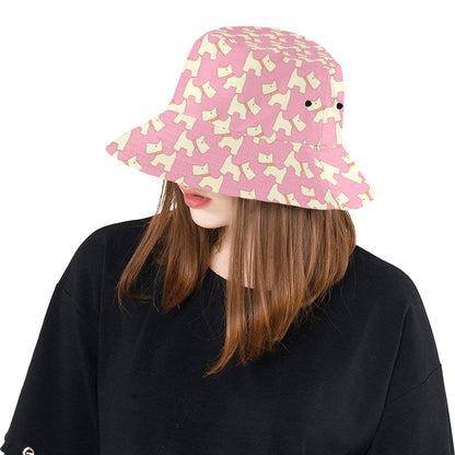 Scottish Terriers Print Design LKS306 Unisex Bucket Hat