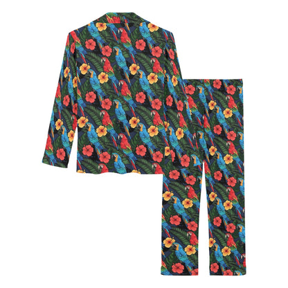 Parrot Pattern Print Design A01 Women's Long Pajama Set