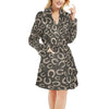 Horseshoe Print Design LKS303 Women's Fleece Robe