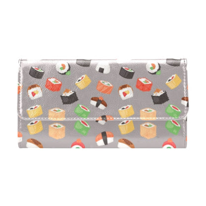 Sushi Print Design LKS307 Women's Trifold Wallet