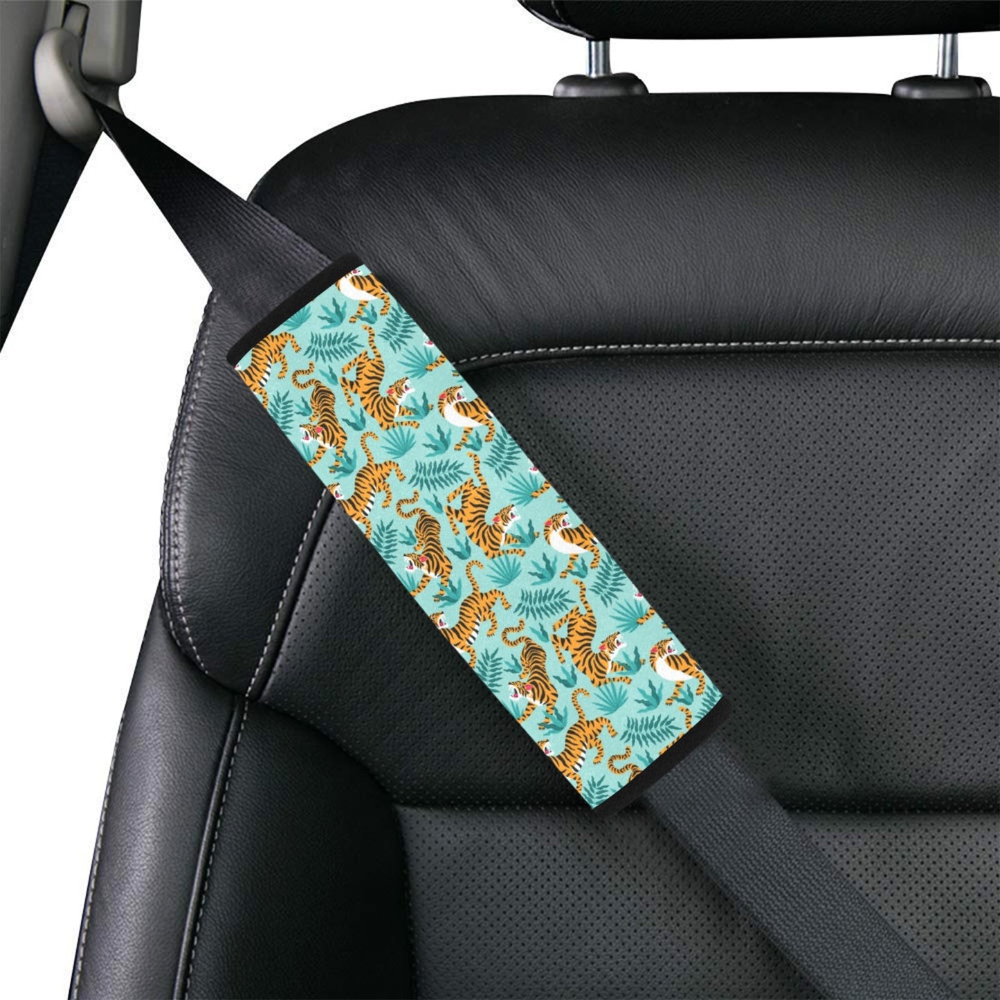 Tiger Print Design LKS304 Car Seat Belt Cover