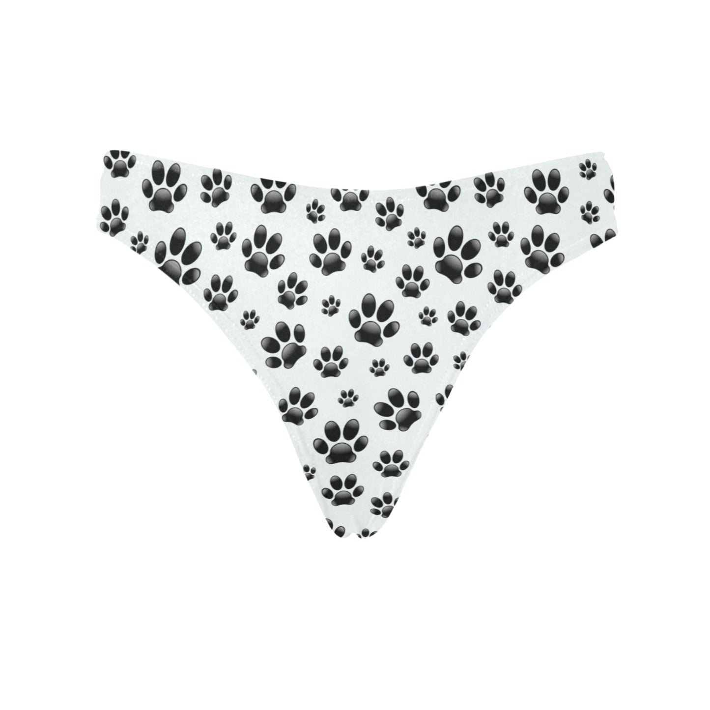 Paw Themed Print Women's Thongs