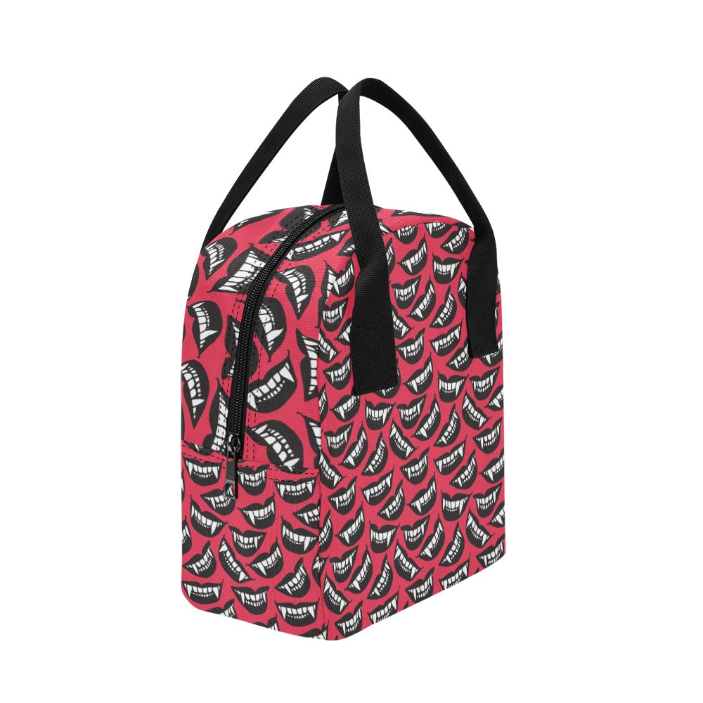 Vampire Lips Print Design LKS305 Insulated Lunch Bag