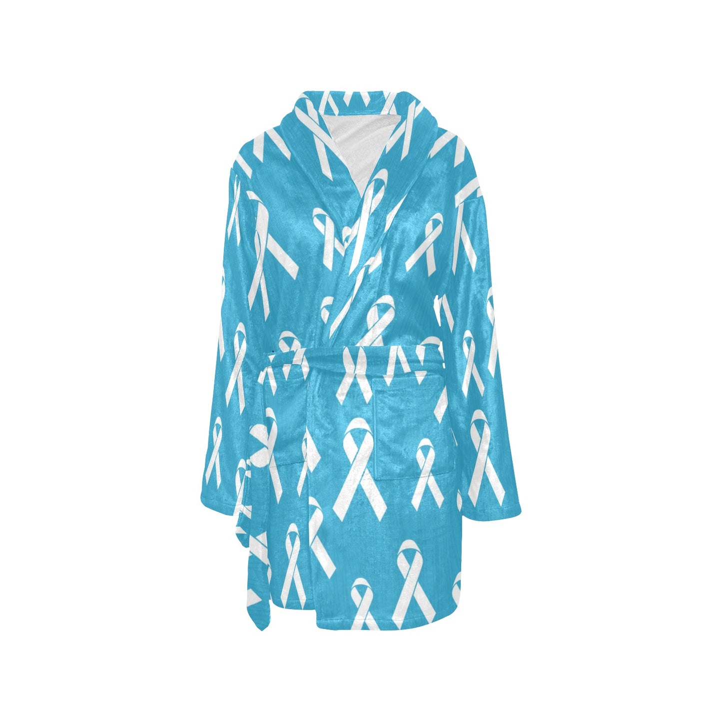 Liver cancer Pattern Print Design 01 Women's Fleece Robe