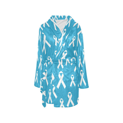 Liver cancer Pattern Print Design 01 Women's Fleece Robe