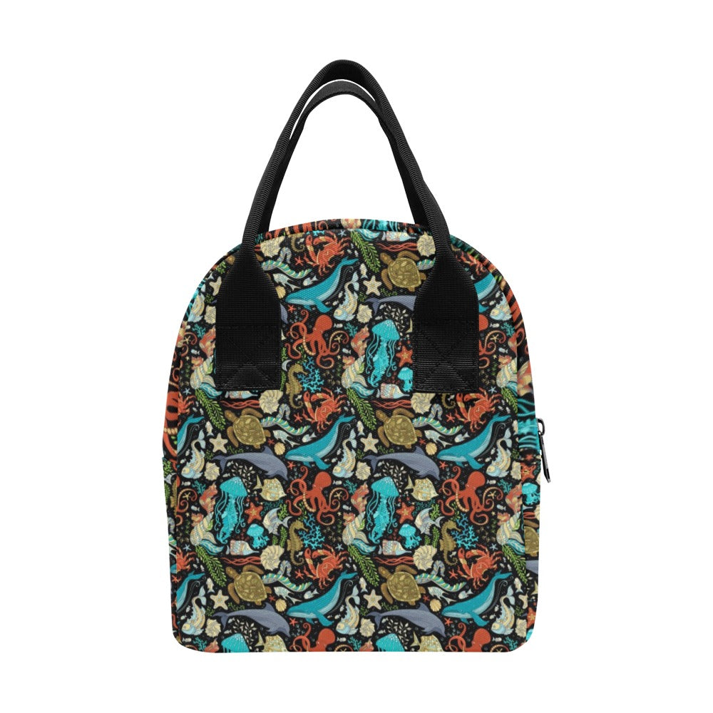 Underwater Animal Print Design LKS301 Insulated Lunch Bag