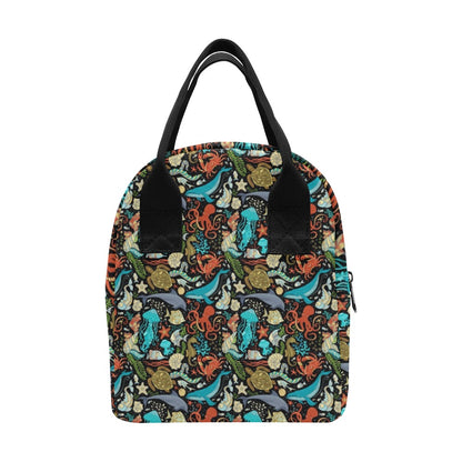 Underwater Animal Print Design LKS301 Insulated Lunch Bag
