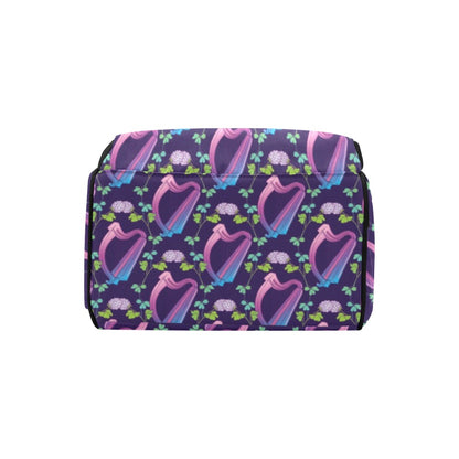 Harp Print Design LKS403 Diaper Bag Backpack