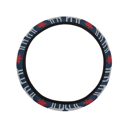 Reindeer Print Design LKS405 Steering Wheel Cover with Elastic Edge