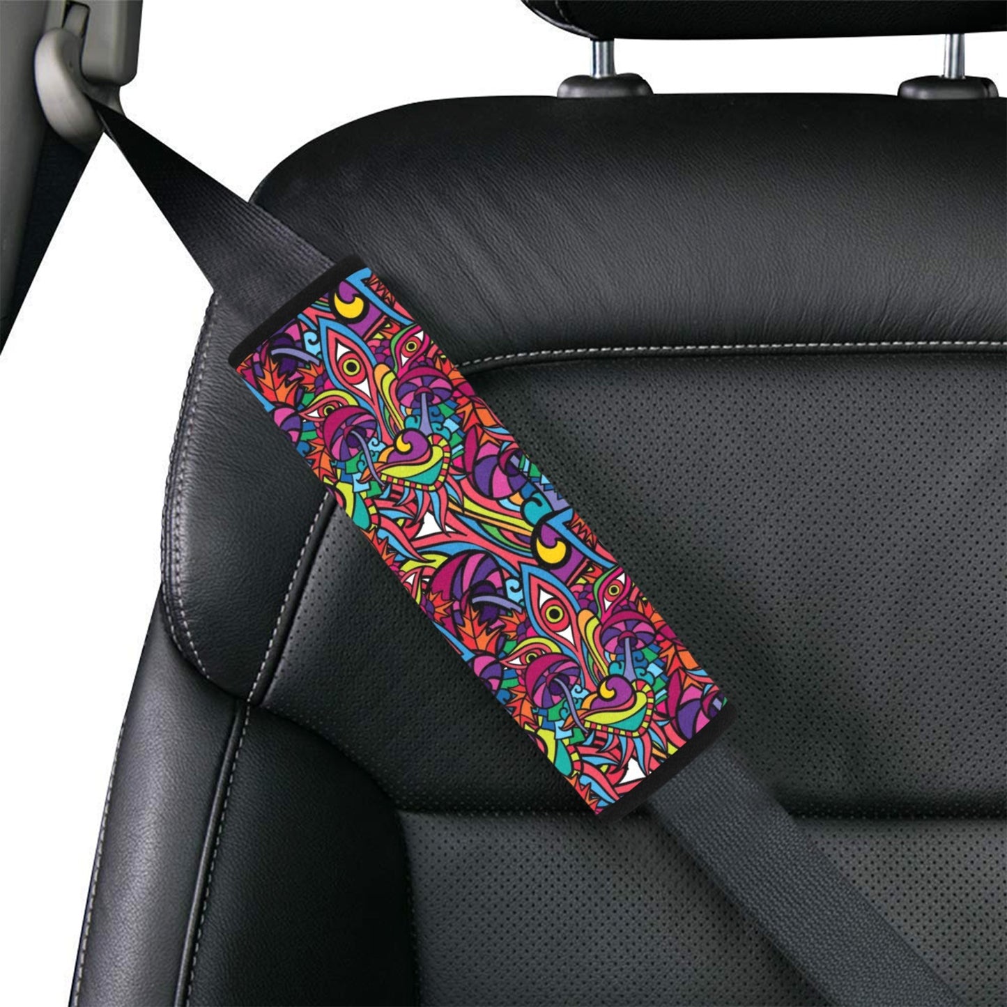 Trippy Print Design LKS302 Car Seat Belt Cover