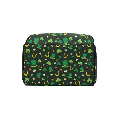 Shamrock Print Design LKS308 Diaper Bag Backpack