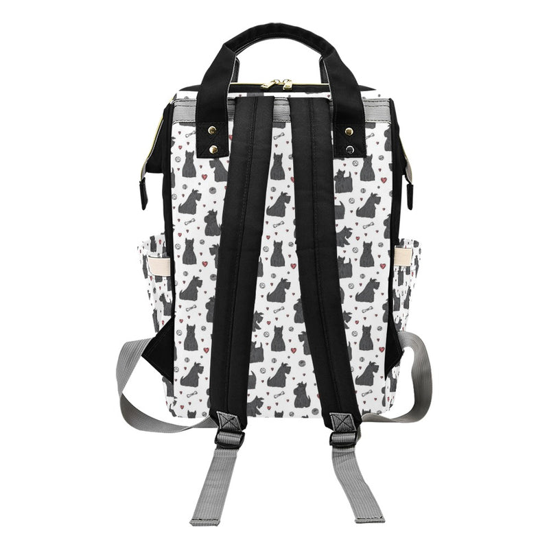 Scottish Terriers Print Design LKS3015 Diaper Bag Backpack