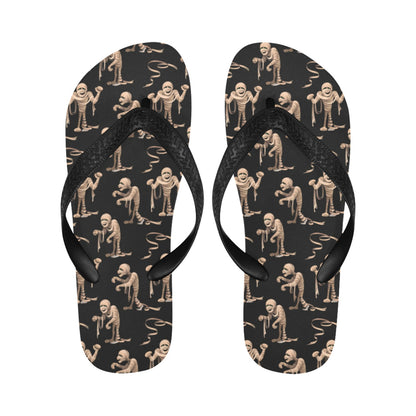 Mummy Print Design LKS302 Flip Flops
