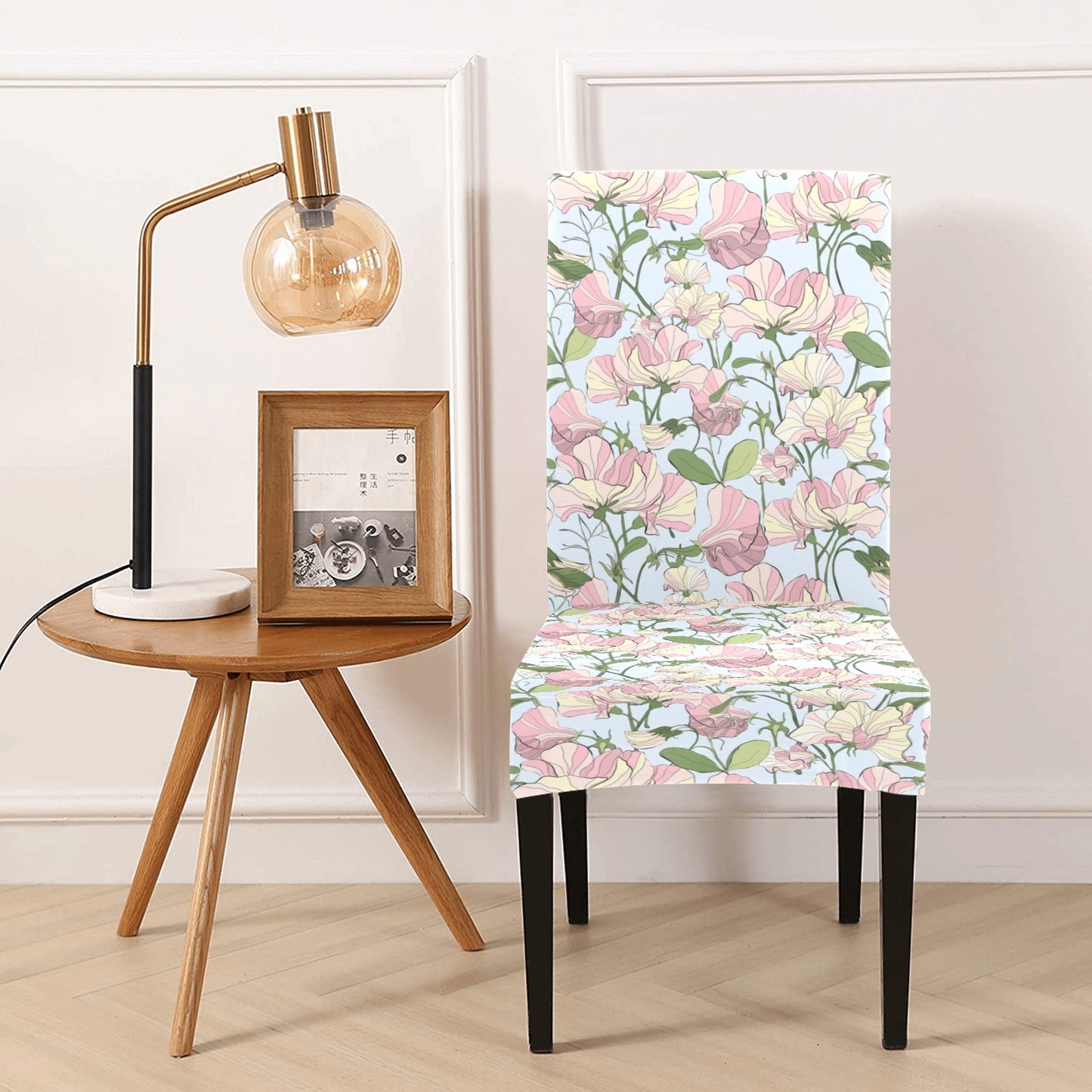 Sweet Pea Print Design LKS304 Dining Chair Slipcover