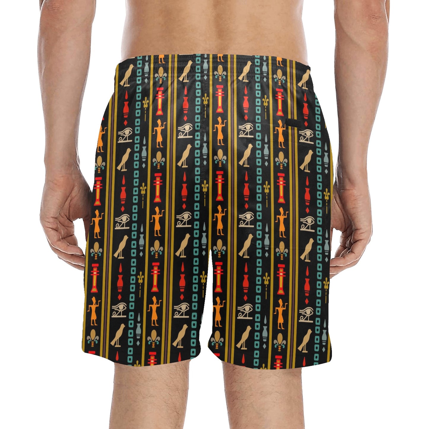 Eye of Horus Egypt Style Pattern Men's Swim Trunks Beach Shorts