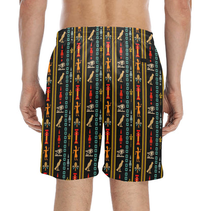 Eye of Horus Egypt Style Pattern Men's Swim Trunks Beach Shorts