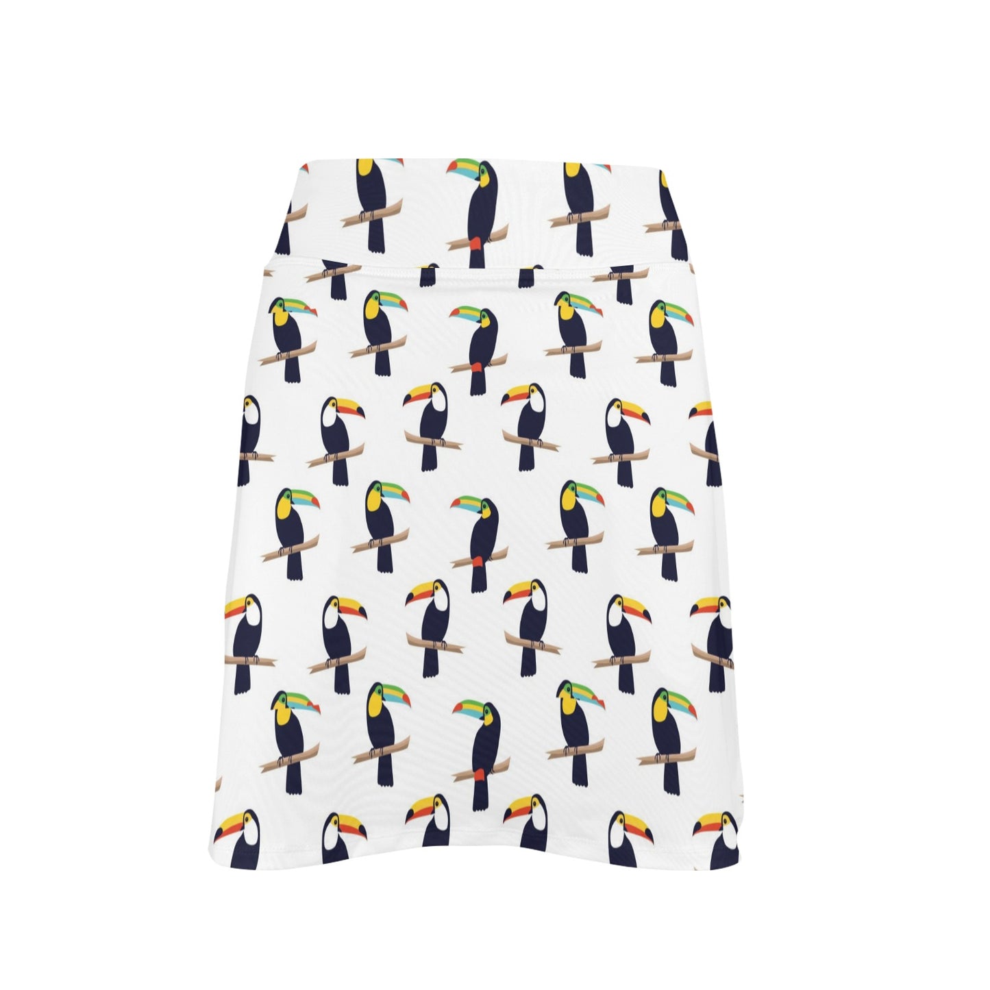 Toucan Print Design LKS305 17" Golf & Pickleball Skort with Pockets