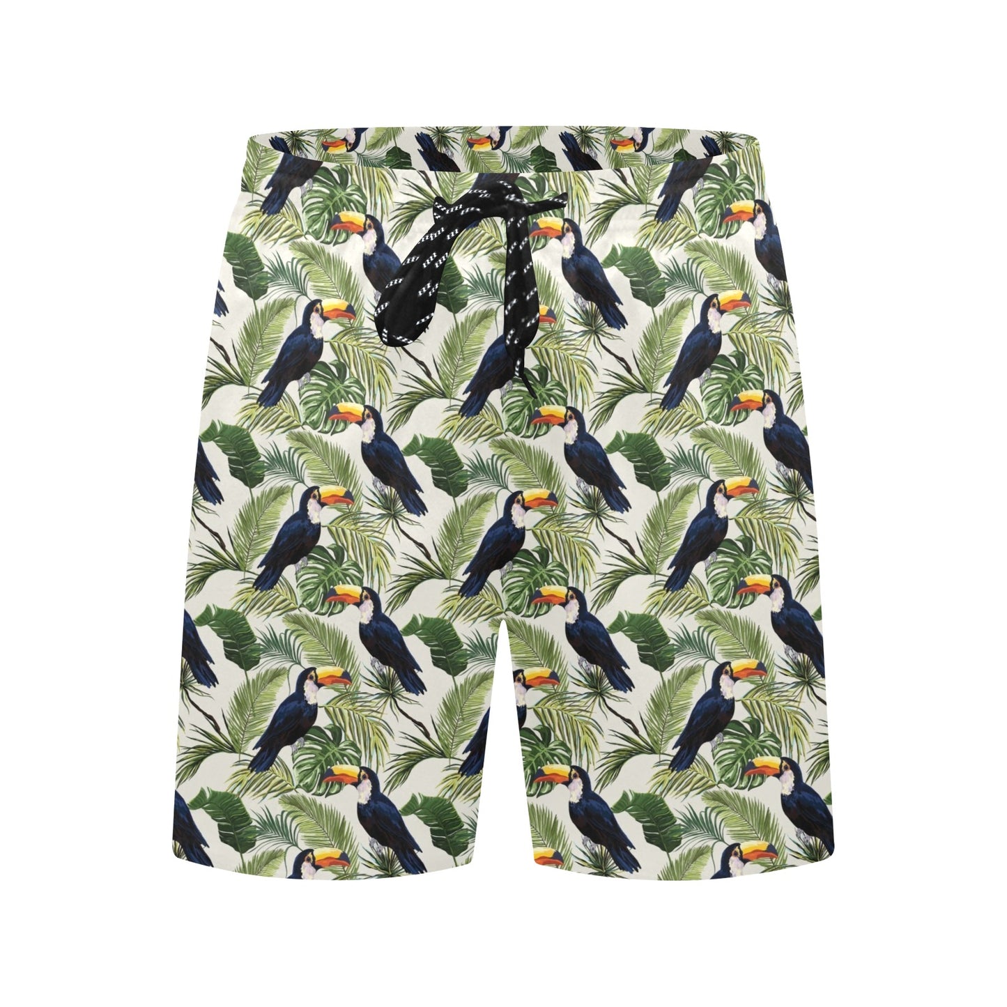 Toucan Print Design LKS308 Men's Swim Trunks Beach Shorts