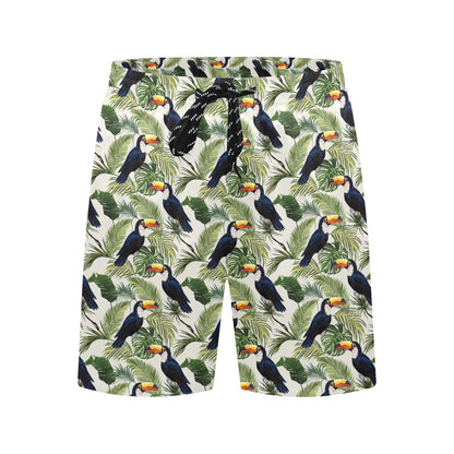 Toucan Print Design LKS308 Men's Swim Trunks Beach Shorts