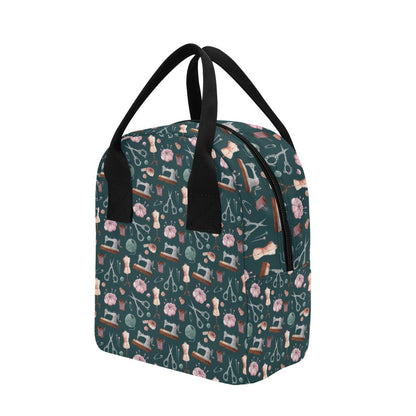 Sewing Equipment Print Design LKS307 Insulated Lunch Bag