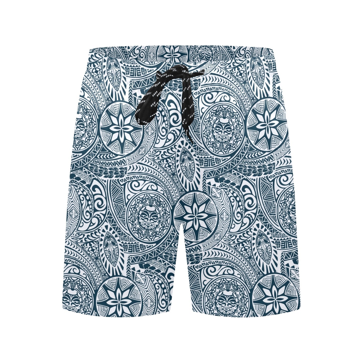 Samoan Pattern Print Design LKS306 Men's Swim Trunks Beach Shorts