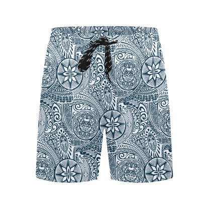 Samoan Pattern Print Design LKS306 Men's Swim Trunks Beach Shorts
