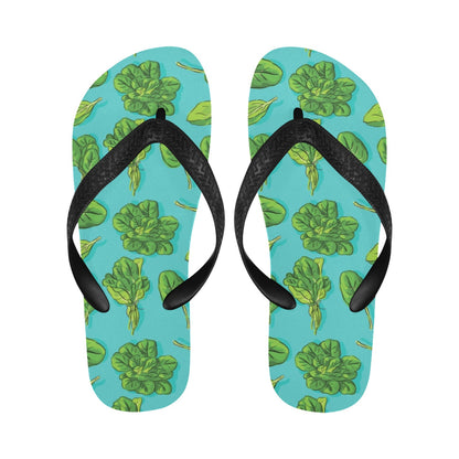 Spinach Print Design LKS301 Flip Flops