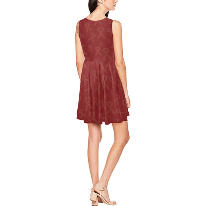 Multiple myeloma Pattern Print Design A02 Sleeveless Dress