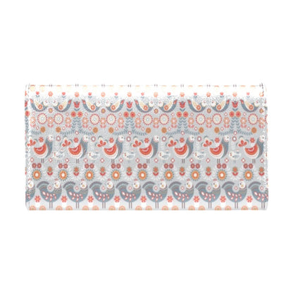 Swedish Nordic Design Print Women's Trifold Wallet