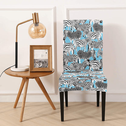Zebra Print Design LKS305 Dining Chair Slipcover