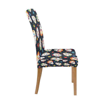 Sugar Skull Print Design LKS305 Dining Chair Slipcover