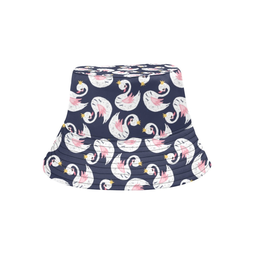 Swan Print Design LKS403 Unisex Bucket Hat
