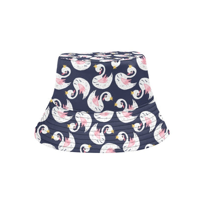 Swan Print Design LKS403 Unisex Bucket Hat