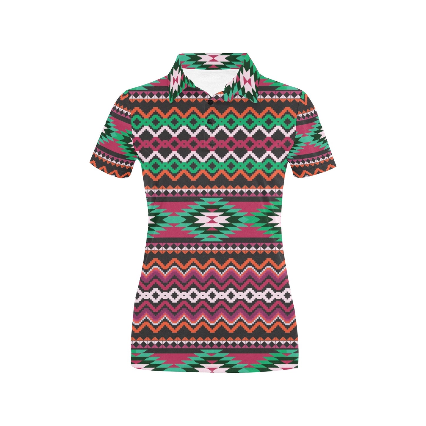 Mexican Pattern Print Design 01 Women's Polo Shirt