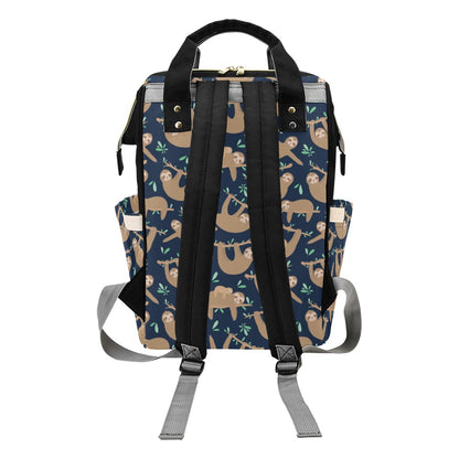 Sloth Print Design LKS307 Diaper Bag Backpack