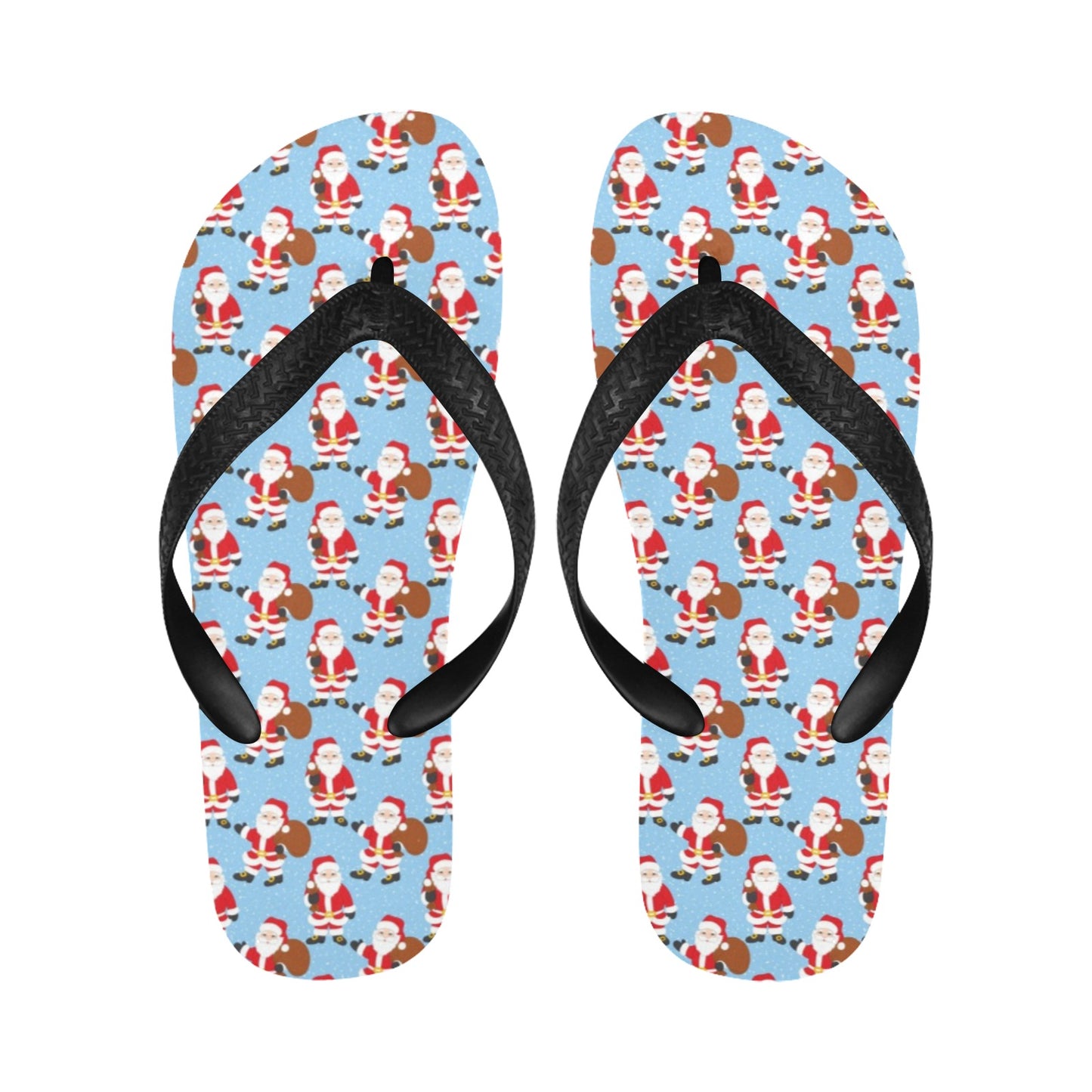 Santa Christmas Themed Print Design LKS305 Flip Flops