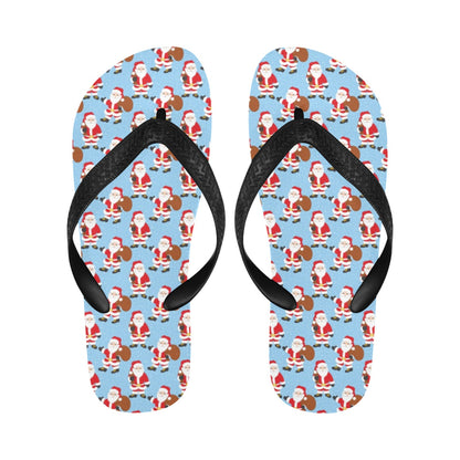 Santa Christmas Themed Print Design LKS305 Flip Flops