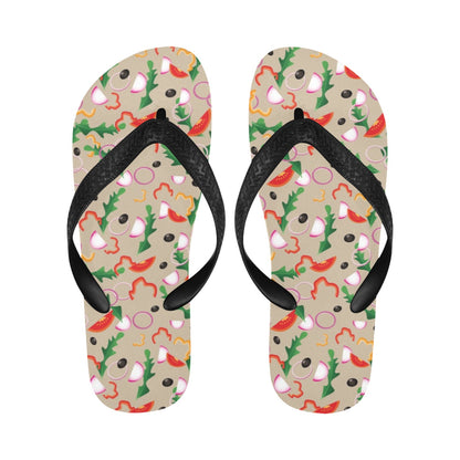 Salad Print Design LKS303 Flip Flops