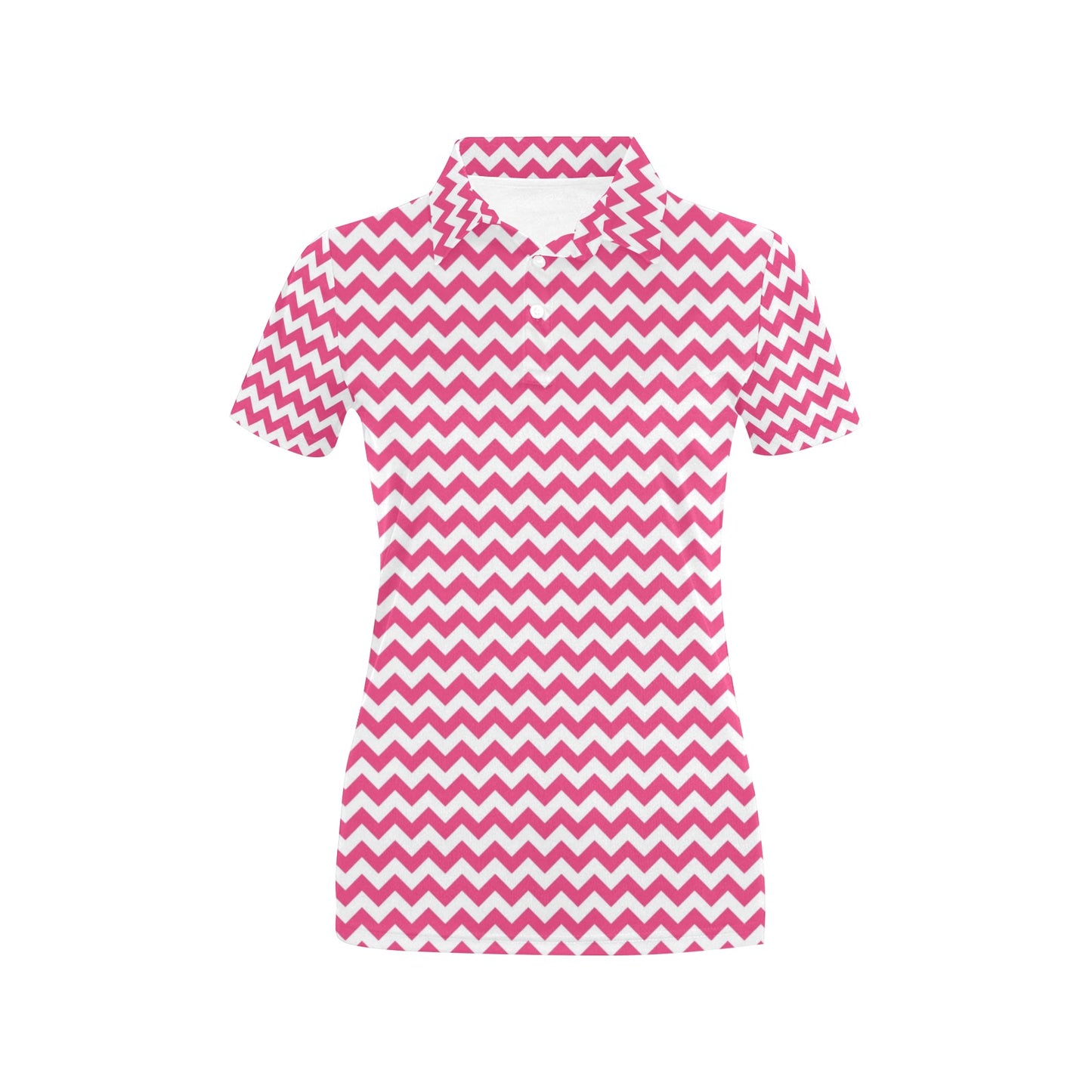 Chevron Print Design LKS402 Women's Polo Shirt