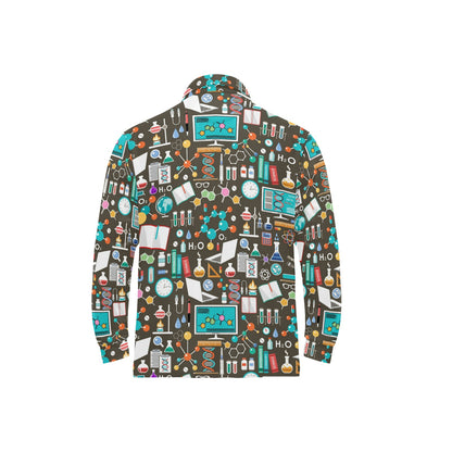 Science Print Design LKS303 Long Sleeve Polo Shirt For Men's