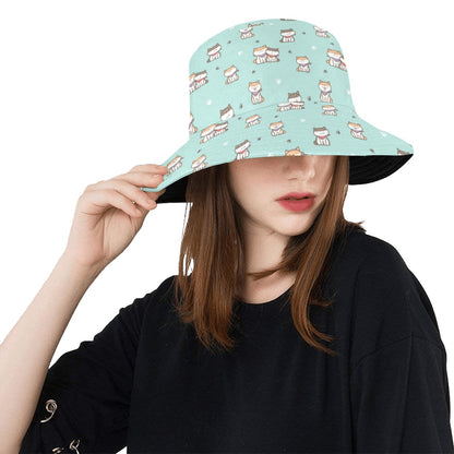 Shiba Inu Print Design LKS302 Unisex Bucket Hat