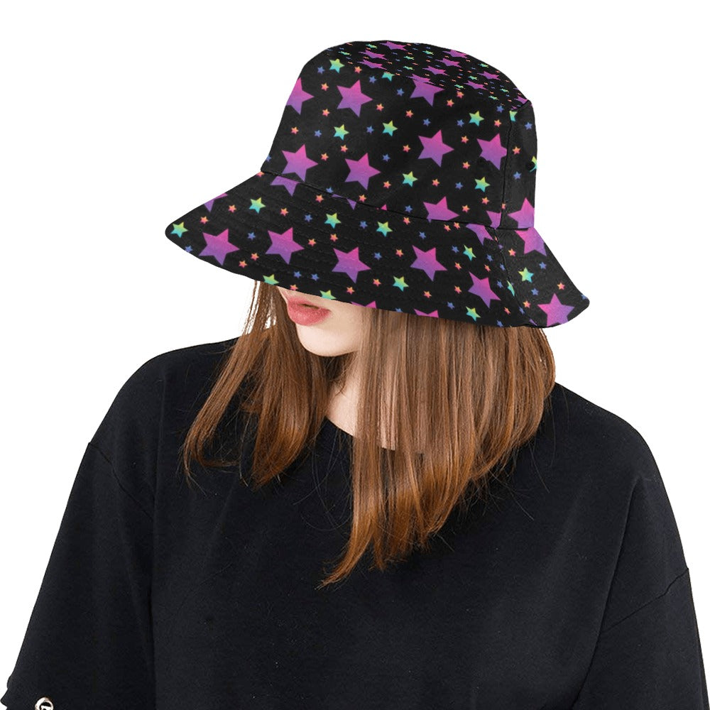 Star Print Design LKS305 Unisex Bucket Hat