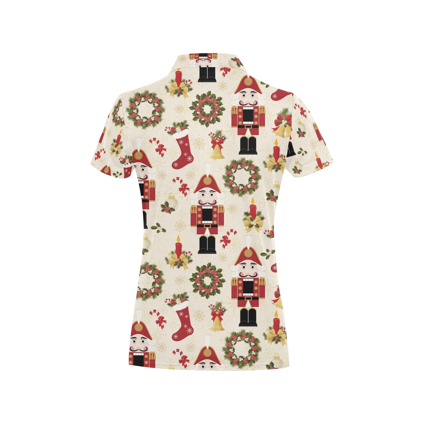 Nutcracker Pattern Print Design A01 Women's Polo Shirt
