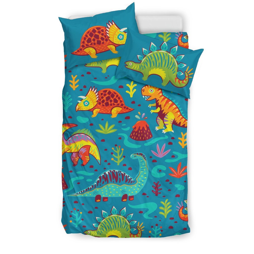 Dinosaur Cartoon Style Duvet Cover Bedding Set